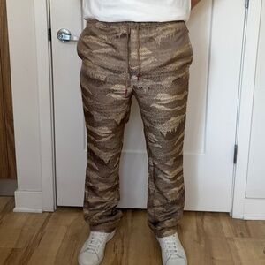 Mens Woven Camo Pants